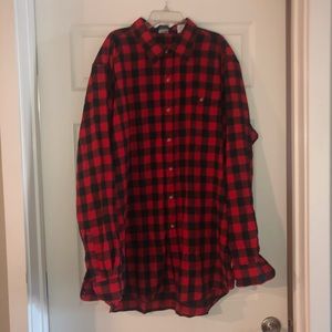 Plaid button down shirt